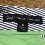 Brooks Brothers  Striped Seersucker Embroidered 100% Cotton Shorts Size 8 Photo 2