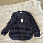 Untuckit Plaid Tara Shirt Women’s, Navy/Red, Size 10, NWT Blue Photo 6
