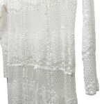 Free People  Ivory Luna Lace Dress Boho Festival Crochet Midi Women’s Size Small Photo 7