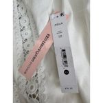 AQUA  White Lace Trim‎ Long Sleeve Button Down Blouse Top - XS Photo 8