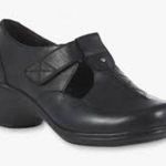 Thom McAn black leather comfort shoes size 11w Photo 0