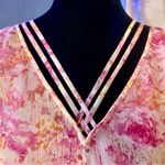 WD•NY Vintage Y2K WDNY Whimsical Mermaidcore Floral Silk Top Photo 4