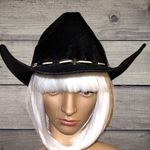 Pigalle black felt gone country cowgirl hat! New!! Unisex Black Size XL Photo 1