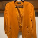 Kasper Orange Blazer Contemporary Collarless Design Size 18W Photo 0
