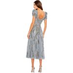 Mac Duggal NEW  Plus Size Silver A5434 Beaded Dress, Size 16, MSRP $498 Photo 2