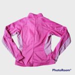 Nike Sphere Dry Pink 1/4 Zip Athletic Top With Built In Bra Women’s Size Medium Photo 1