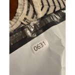 Roxy Y2K  Grey White Striped Sweater Small Knit Long Sleeve S Block Top Tunic Photo 9