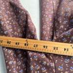 Kerin Hart Y2k Brown Floral Thermal Henley Long Sleeve Shirt Size M Bella Swan Size M Photo 5