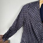 Jonathan Simkhai Long Sleeve Faux Wrap Mini Dress Plus Size 22 Blue Print Photo 2