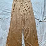 tan ribbed women’s wide leg lounge pants Photo 4