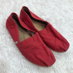 Toms Tom’s Alpargata Slip On Flat Shoes Red 8 Photo 0