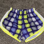 Nike Stylish Women's Blue and Yellow Shorts Photo 0