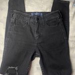 Hollister  High-Rise Super Skinny Black Jeans Distressed Photo 0