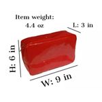 Christian LaCroix New Womens Rouge Avon Bold Red Makeup Tote Toiletries Bag Photo 1