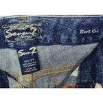 7 For All Mankind Premium Seven Boot Cut Jeans Embroidered Pocket Size 27 ~4~30” inseam Photo 4