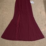 Dress the Population Fernanda Strapless Evening Gown Burgundy Large Photo 5