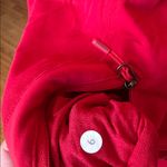 Lululemon Run For It Pullover Sz 6 Red Hooded Long Sleeve Quarter Zip Photo 6