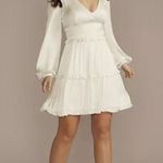 David’s Bridal DB Studio Ruffle Charmeuse V Photo 4