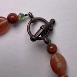 Free People Orange and Green Stone and Beaded Bracelet Photo 4