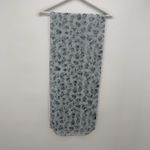 Vintage Blue Floral Sheer Lightweight Long Rectangle Scarf India Accessory Photo 5