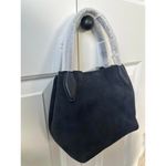 Madewell The Mini Suede Shopper Tote Crossbody DEEP INDIGO NWT Photo 5