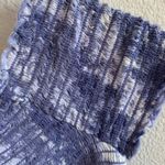 Kendall + Kylie  Marble Tie Dye Crop Stretch Top Smocked Medium Purple Acid Wash Photo 3