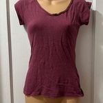 SO  Burgundy Short Sleeve Top in S Photo 0