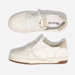 Madewell Court Sneakers in White Leather in Ivory Multi, Size 7.5 Photo 1