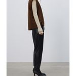 ZARA NEW Faux Leather The Weekend Pants Black Size Medium Photo 1