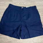 Croft & Barrow NWT Women's Medium Mid-Rise Bermuda Shorts Navy Blue Casual Photo 0