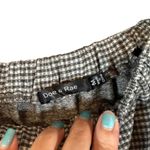 Doe & Rae Gray & White Checkered Balloon Sleeve Off Shoulder Blouse Women Sz M Photo 4