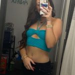 SheIn Turquoise Textured Bandeau Top Photo 7