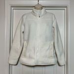 Talbots White Sherpa Women’s Full Zip Jacket Classic Cozy Warm Coat Size Small Photo 0