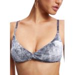 Good American NWT Always Fits Twist Bikini Top Gray Tie Dye Size 0 / XS GSW0522 Photo 0