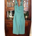 Cal Meets Glam Nicole Wide Leg Jumpsuit Square Neck Sleeveless Size 4 Green Photo 2