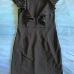 Forever 21 Black Ruffle Detail Sheath Dress Photo 0