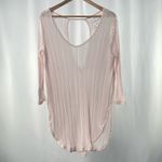 Free People We The Free Astoria Hacci Top in Light Pink Size Medium Photo 3