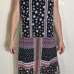 Avec Les Filles  Star Print Midi Dress Size Medium Photo 0