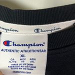 Champion ‎ Authentic Athleticwear Black Sweatshirt Crewneck Blouse Womens XL Photo 2