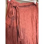 Anthropologie ETT:TWA By Tie Waist Rose Terrcotta Cropped Pull On Pants Size 4 Photo 3