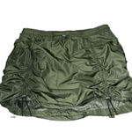 NWT JOLIE Skirt Size XLarge Green Parachute Drawstring Ruched Sporty Y2K Photo 2