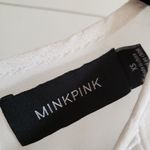 MINKPINK Revolve  white ruffle top long sleeve blouse cutout detail XS Photo 1