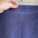 Aerie  Groove-On Rib Velour High-Waisted Flare Pant, Blue, Size Large Short Photo 12