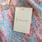 Fanco Smocked Floral Blue and Pink Ruffle Skirt NWT Size Small Floral Mini Skirt Photo 5