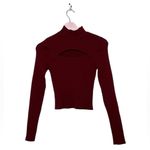 BDG Urban Outfitters laser cutout turtleneck long sleeve crop sweater Medium Photo 1