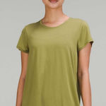 Lululemon  Modal Open Up Tie Back T-Shirt Bronze Green 12 Photo 0