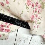 Atmosphere Blouse Women Size 8 Floral V-Neck Button Front 3/4 Sleeve Tie Front Photo 3