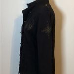 VINTAGE HARLEY DAVIDSON TAILOR FITTED MILITARY EMBROIDERED WOMENS JACKET SZ M Black Size M Photo 8