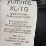 NWT Women Yummie Black Stretch Twill Shaping Legging W/ Back Pocket Size XL Photo 8