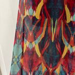 Alice + Olivia  Miabella Maxi Skirt Sheer Flowy Wrap Tribal Multi Colored Size XS Photo 6